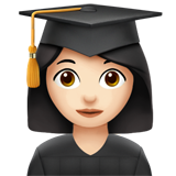 Emoji mujer estudiante